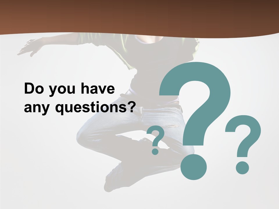 Flying Fitness Color PowerPoint Template