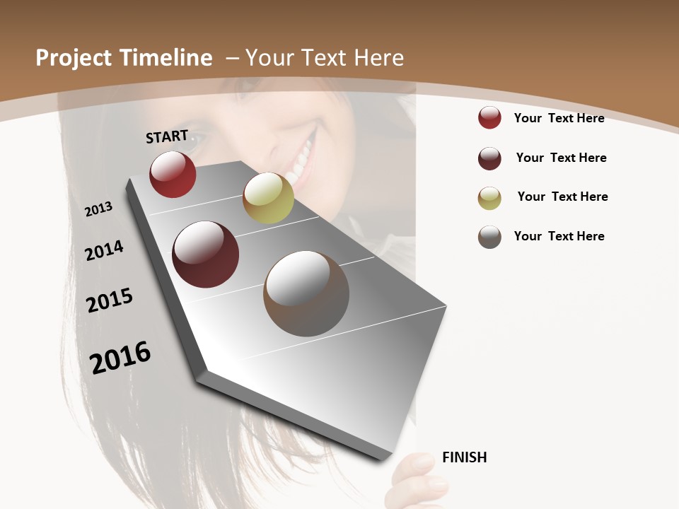 Over Isolated Smile PowerPoint Template