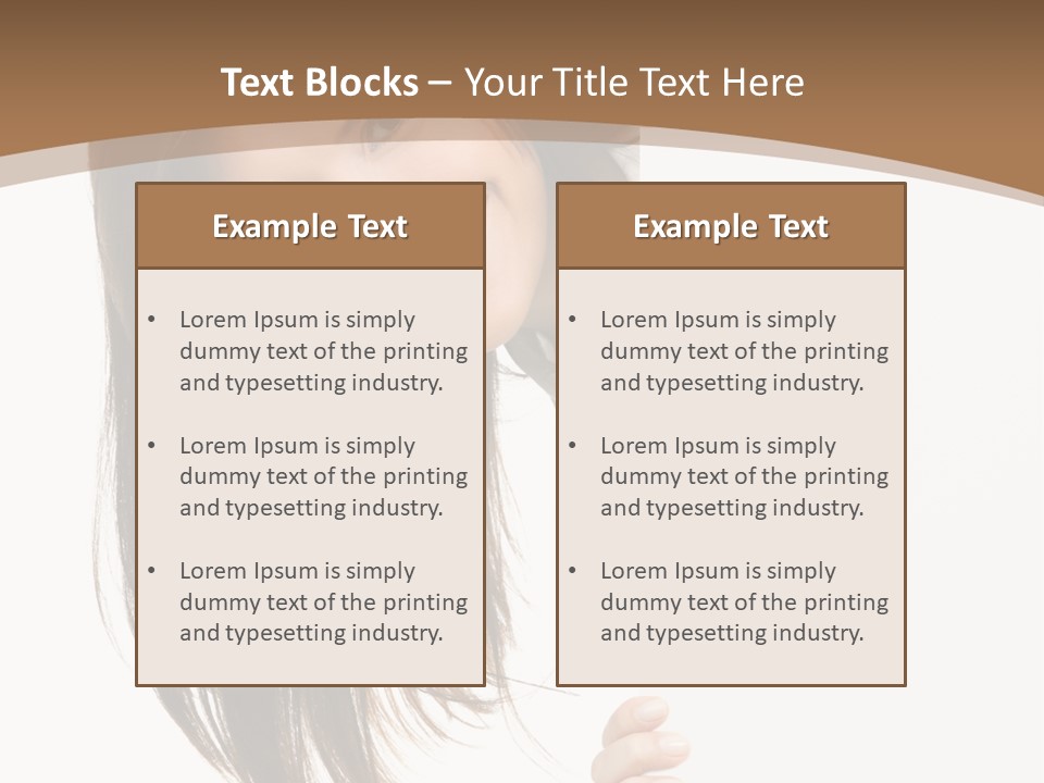 Over Isolated Smile PowerPoint Template