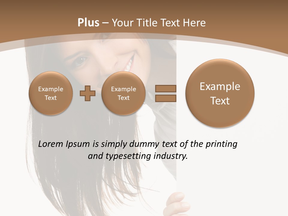 Over Isolated Smile PowerPoint Template