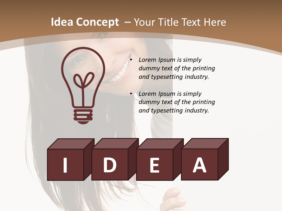 Over Isolated Smile PowerPoint Template