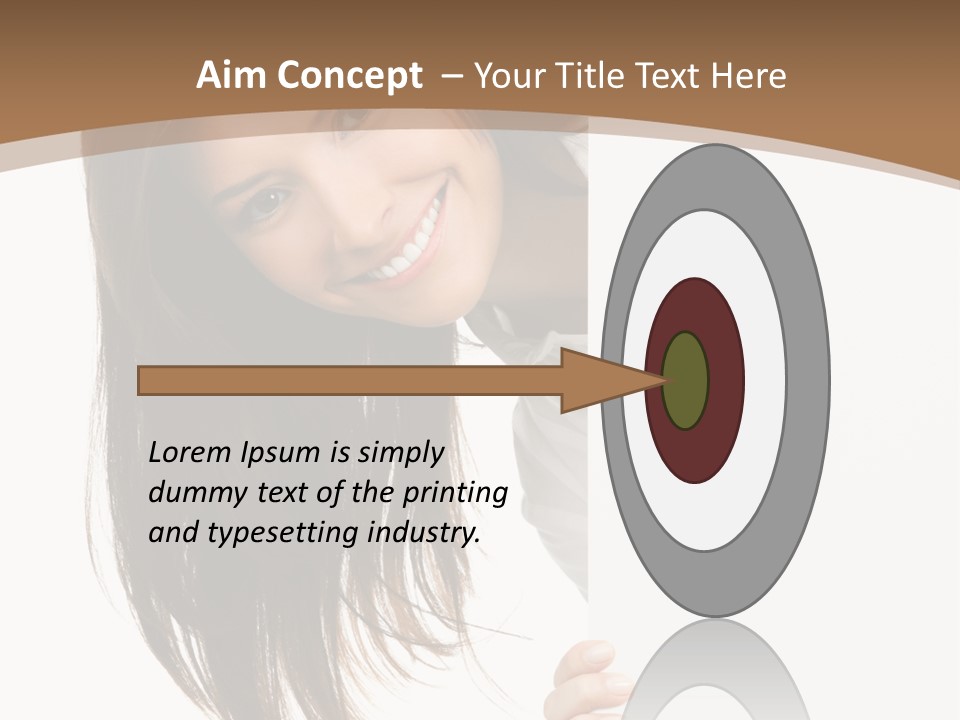 Over Isolated Smile PowerPoint Template