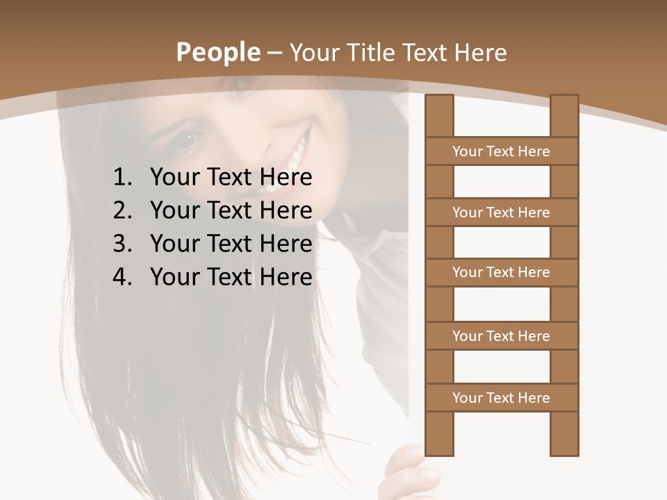 Over Isolated Smile PowerPoint Template