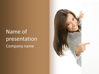 Cutout Employee Isolated PowerPoint Template