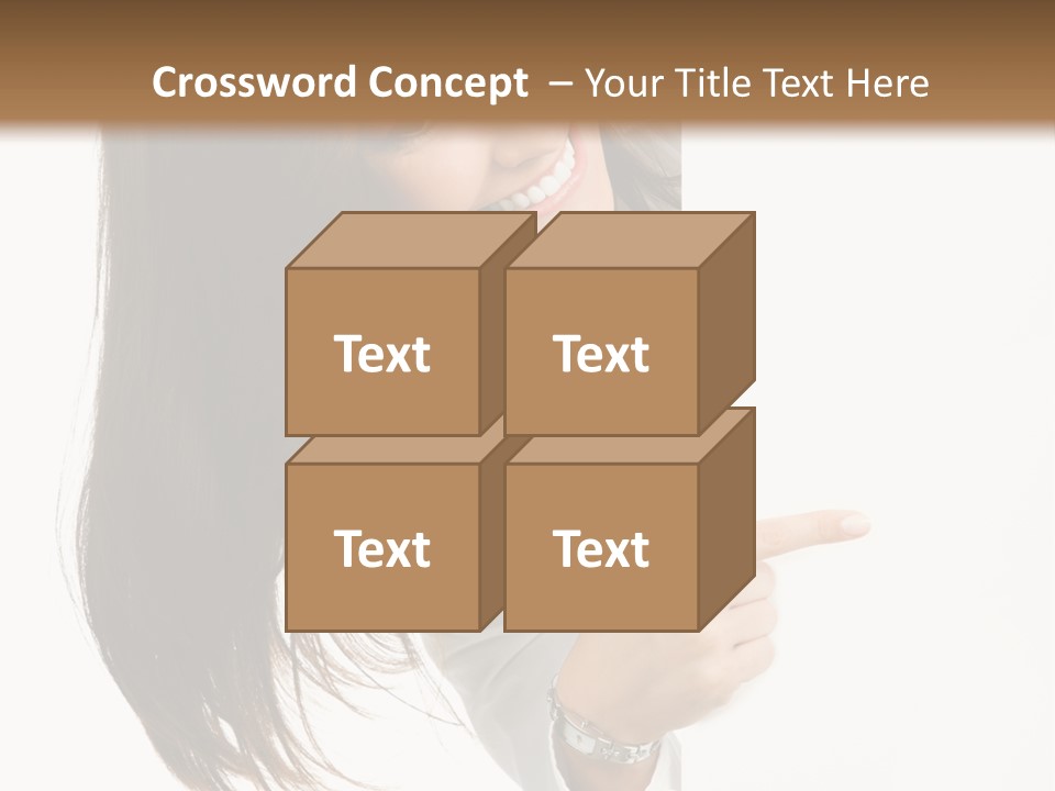 Cutout Employee Isolated PowerPoint Template