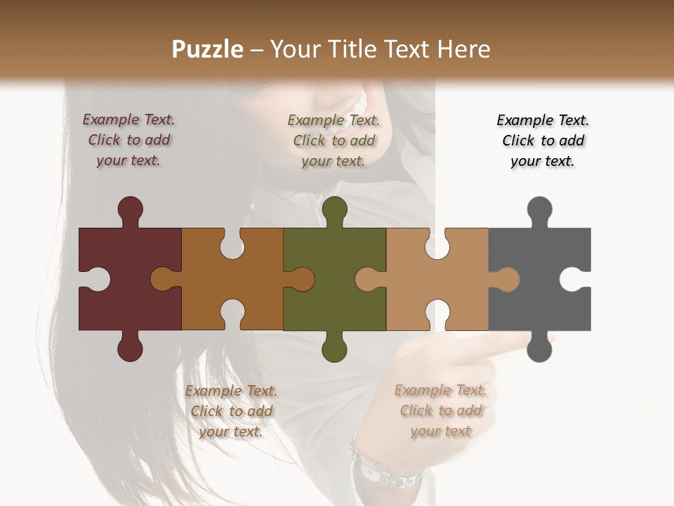 Cutout Employee Isolated PowerPoint Template