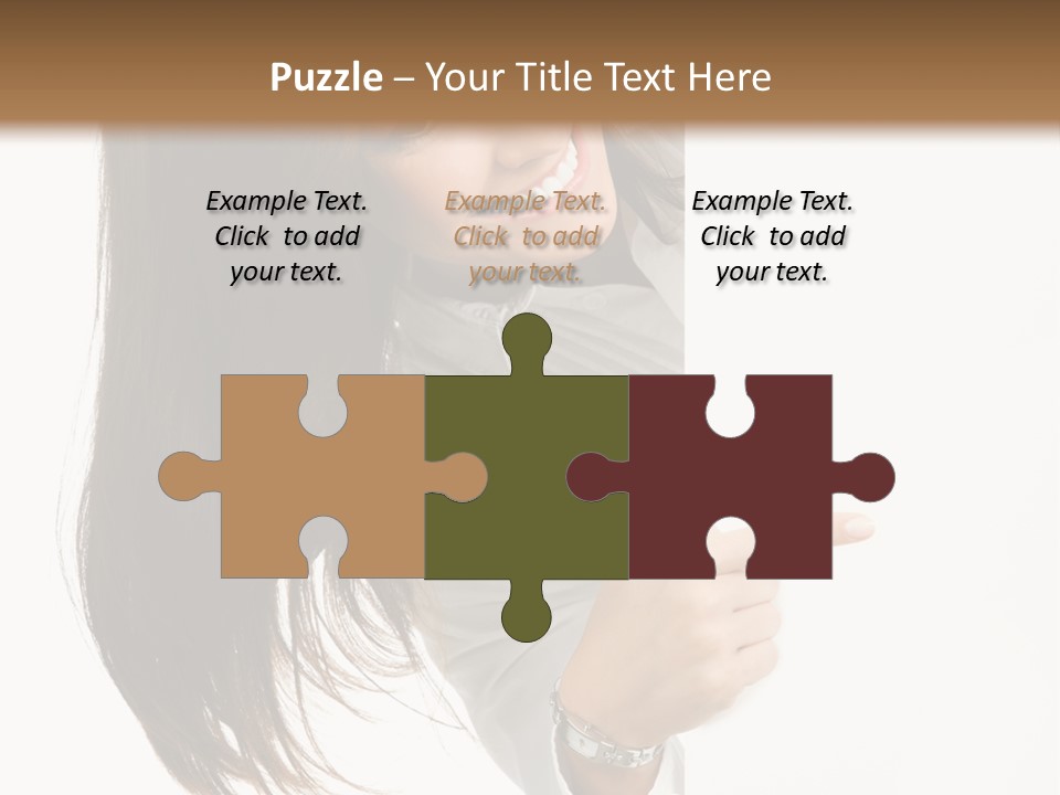 Cutout Employee Isolated PowerPoint Template