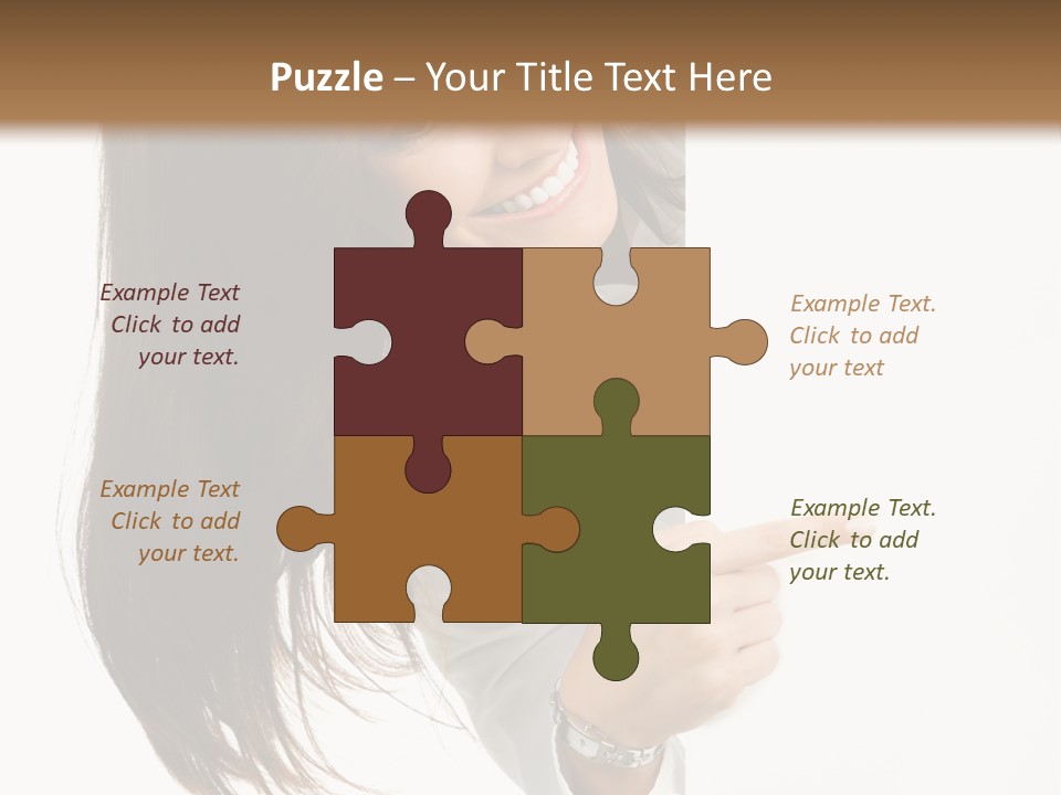 Cutout Employee Isolated PowerPoint Template