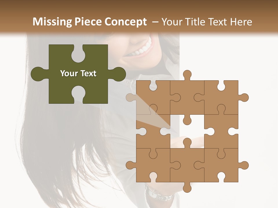 Cutout Employee Isolated PowerPoint Template