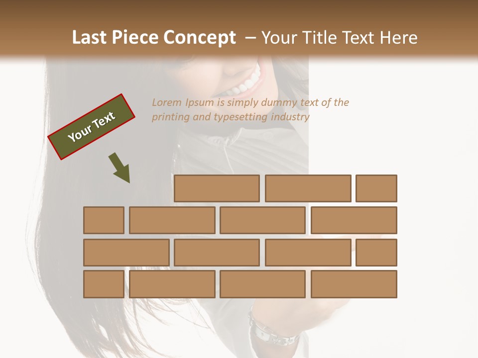 Cutout Employee Isolated PowerPoint Template