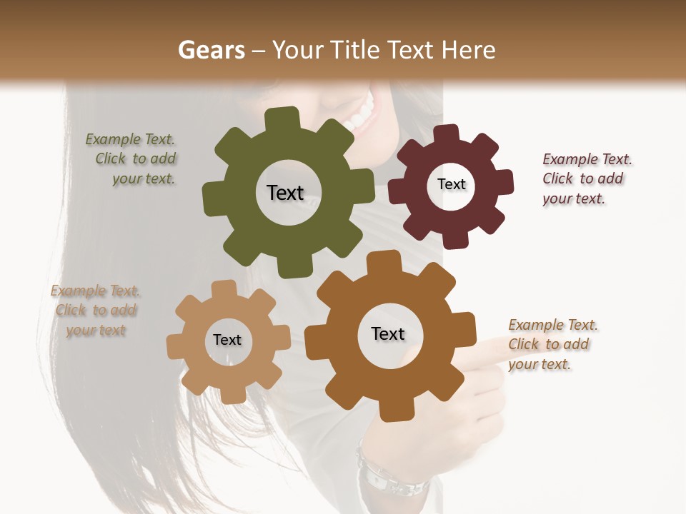 Cutout Employee Isolated PowerPoint Template