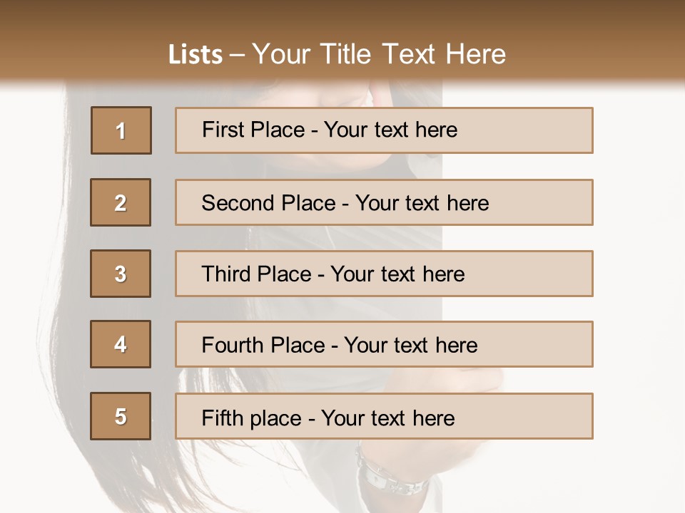 Cutout Employee Isolated PowerPoint Template