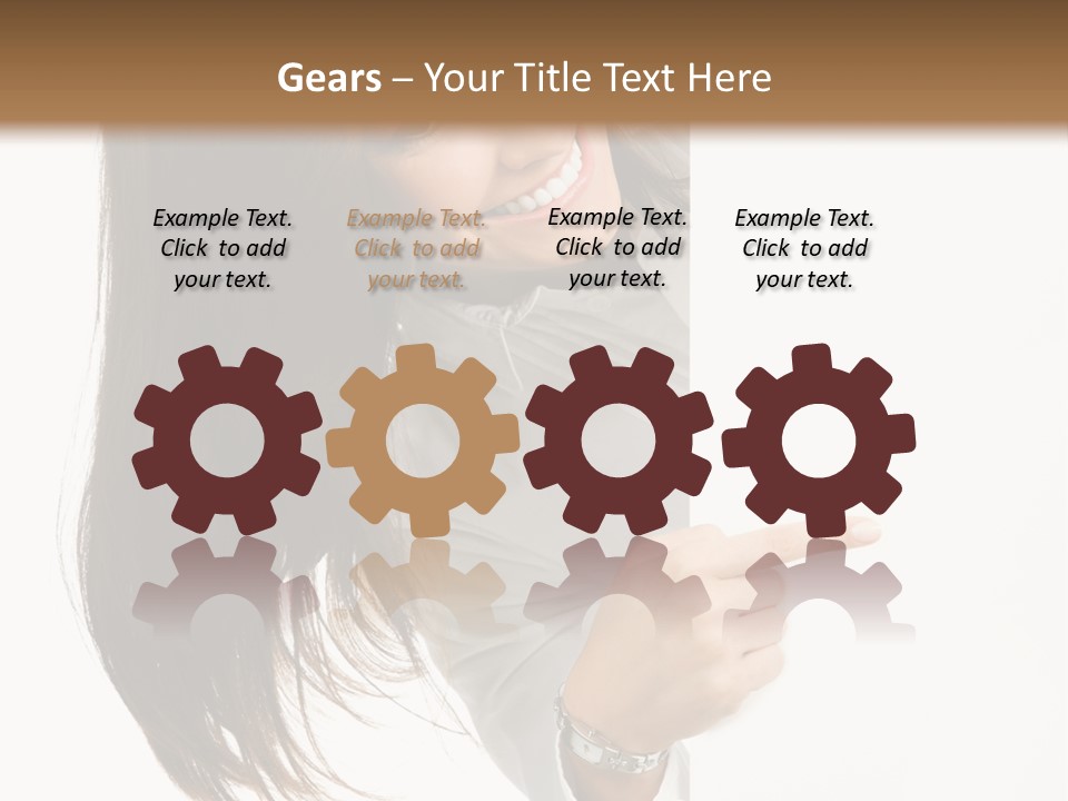 Cutout Employee Isolated PowerPoint Template