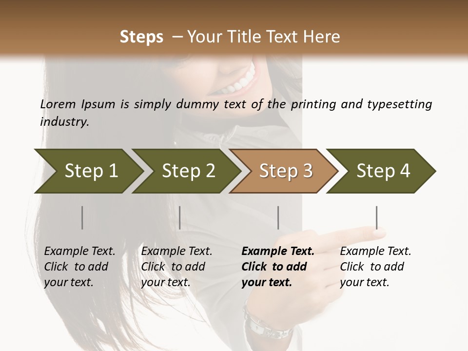 Cutout Employee Isolated PowerPoint Template