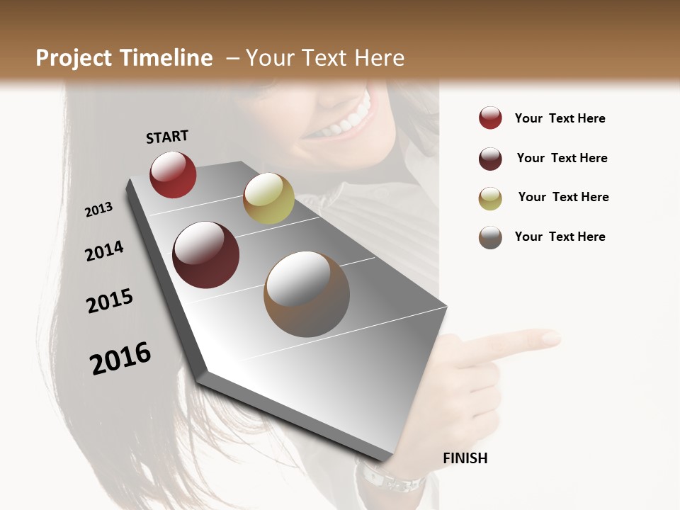Cutout Employee Isolated PowerPoint Template