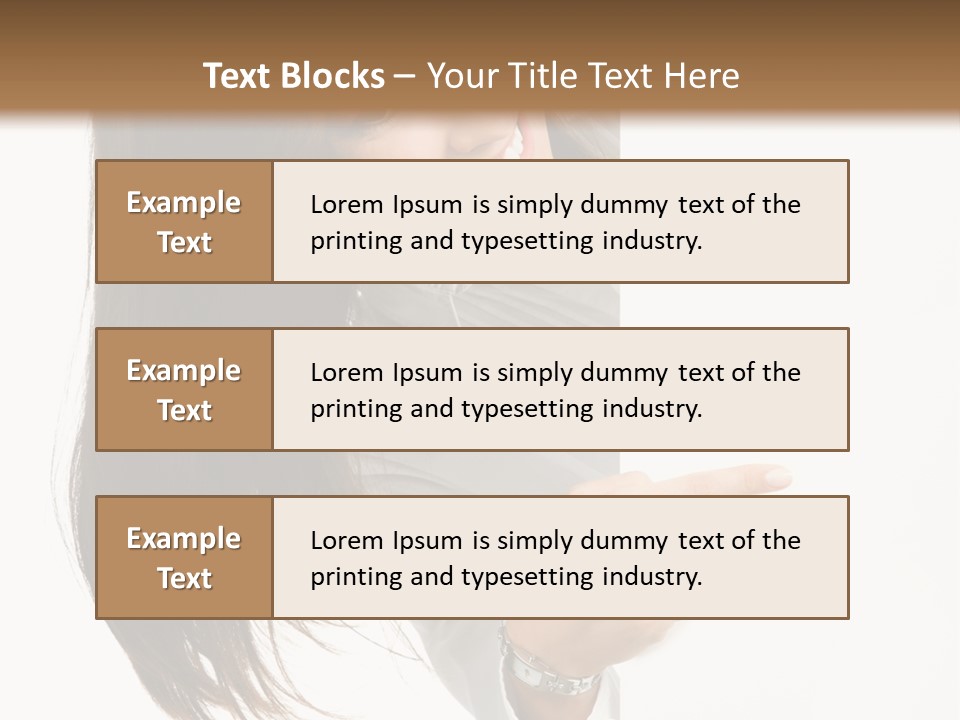 Cutout Employee Isolated PowerPoint Template