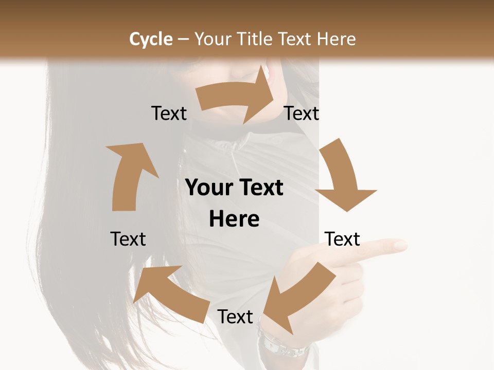 Cutout Employee Isolated PowerPoint Template