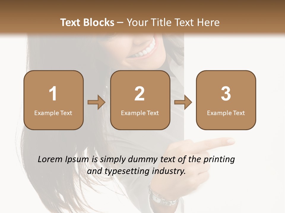 Cutout Employee Isolated PowerPoint Template