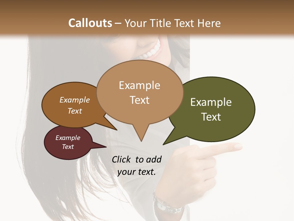 Cutout Employee Isolated PowerPoint Template