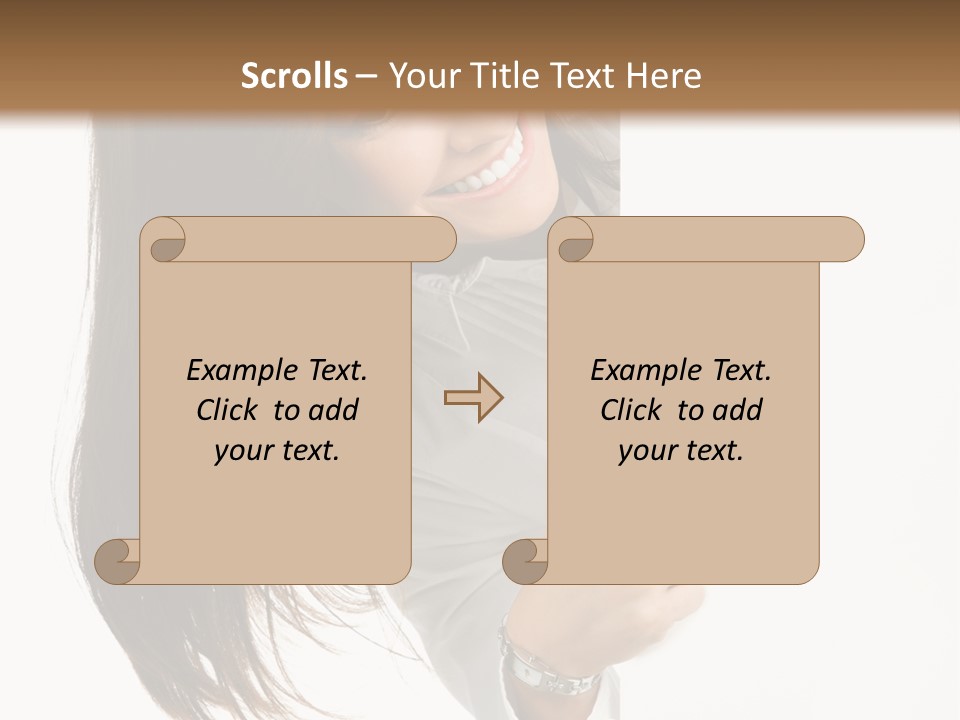 Cutout Employee Isolated PowerPoint Template
