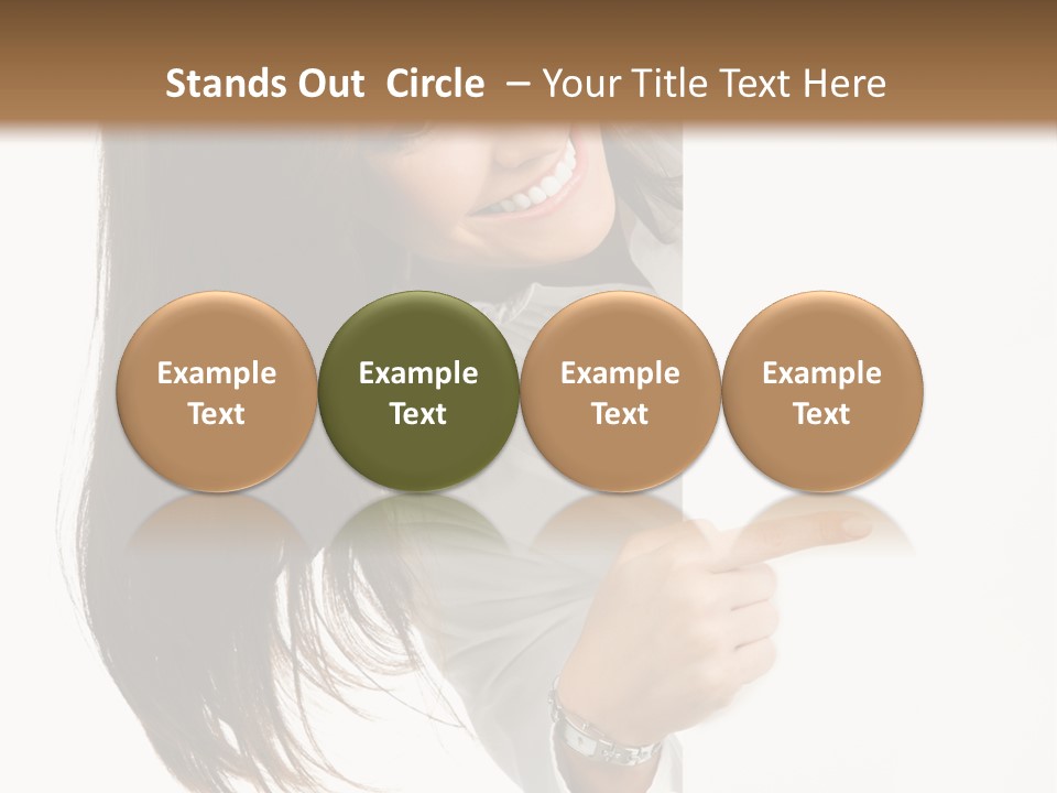 Cutout Employee Isolated PowerPoint Template