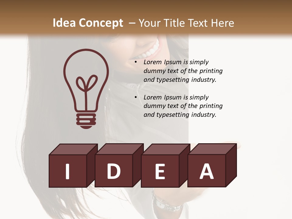 Cutout Employee Isolated PowerPoint Template