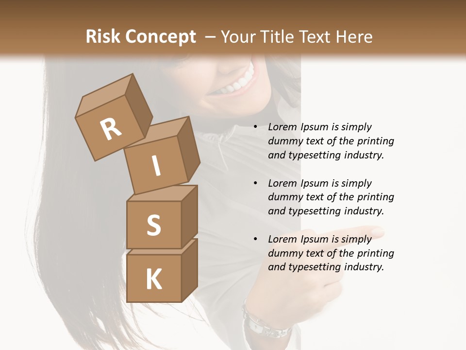 Cutout Employee Isolated PowerPoint Template