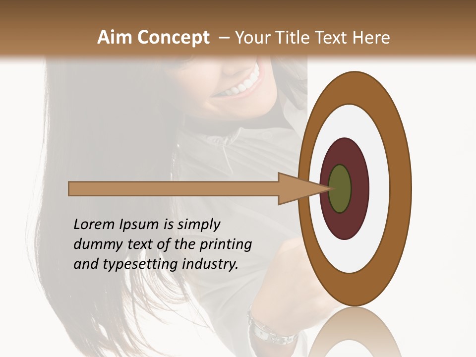 Cutout Employee Isolated PowerPoint Template