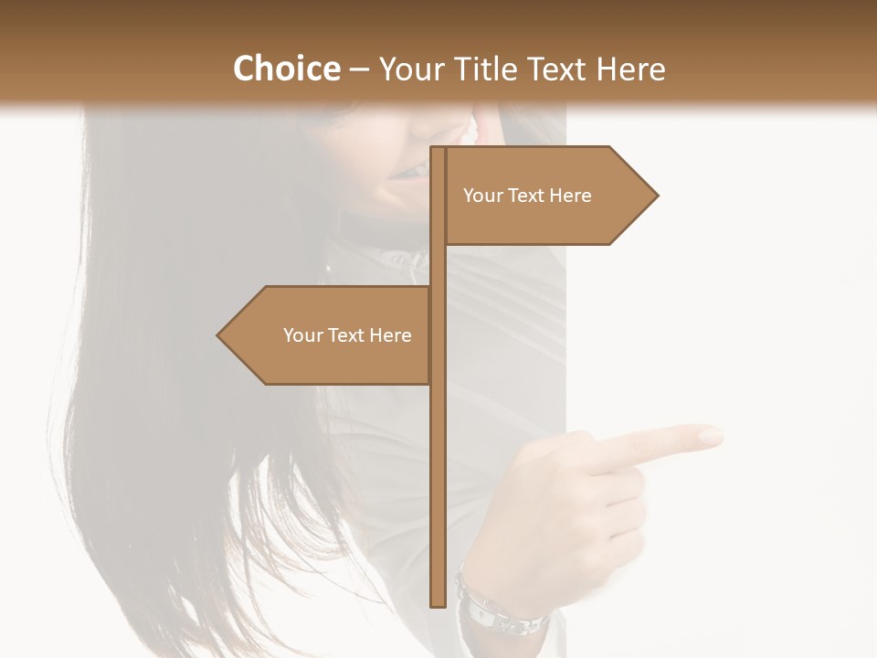 Cutout Employee Isolated PowerPoint Template
