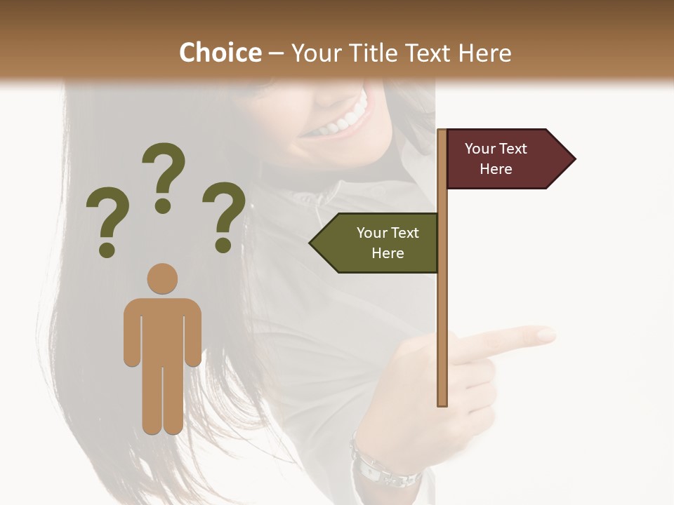 Cutout Employee Isolated PowerPoint Template