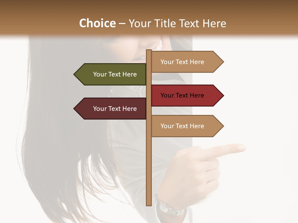 Cutout Employee Isolated PowerPoint Template