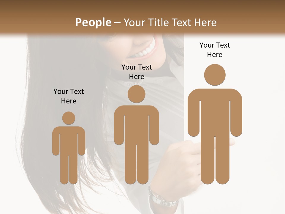 Cutout Employee Isolated PowerPoint Template