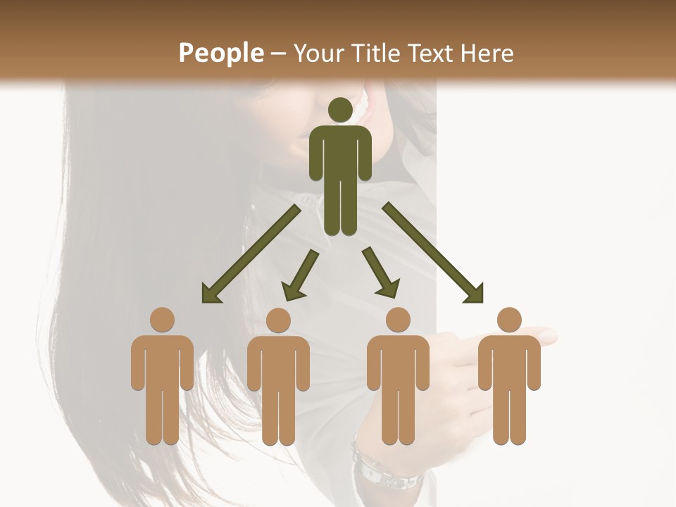 Cutout Employee Isolated PowerPoint Template