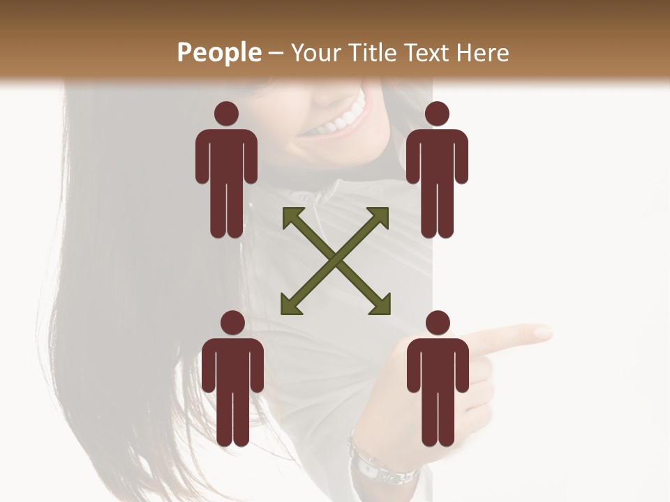 Cutout Employee Isolated PowerPoint Template