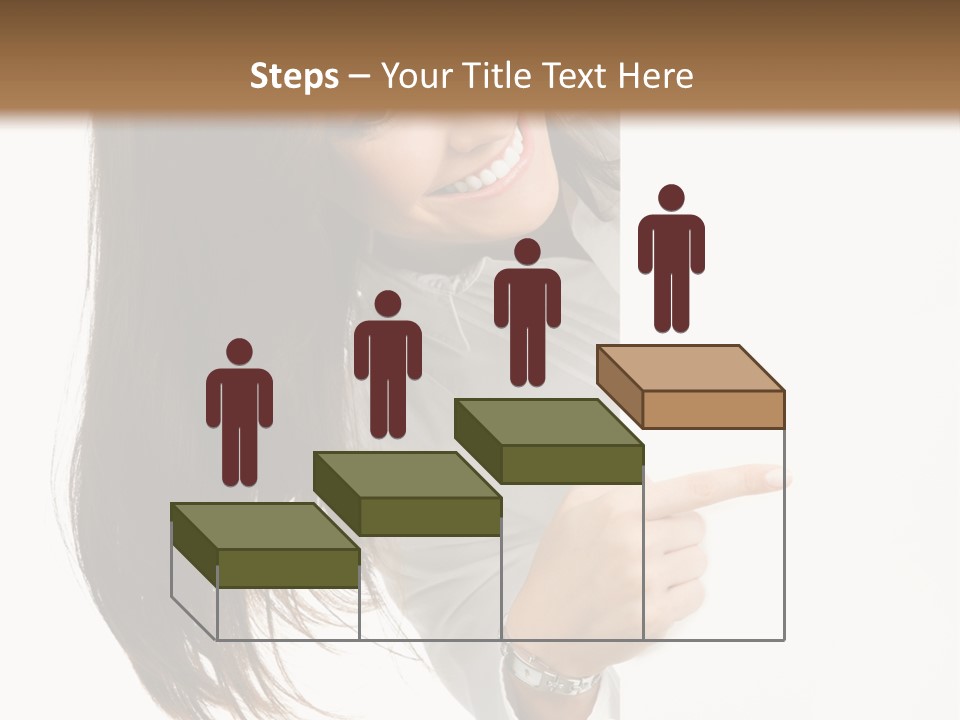 Cutout Employee Isolated PowerPoint Template