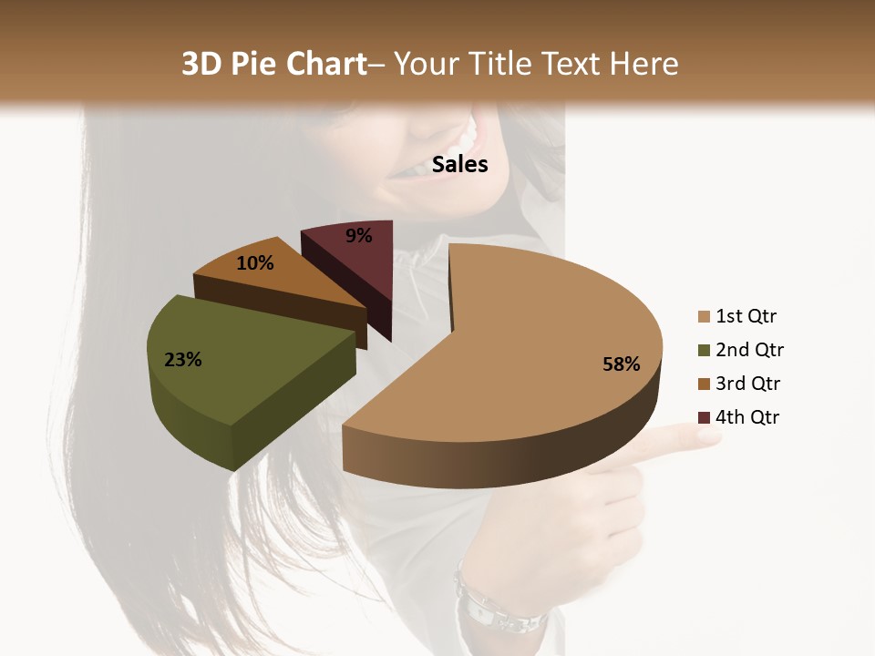 Cutout Employee Isolated PowerPoint Template