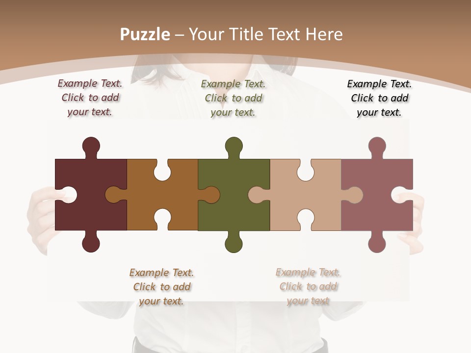 One Woman Sign PowerPoint Template