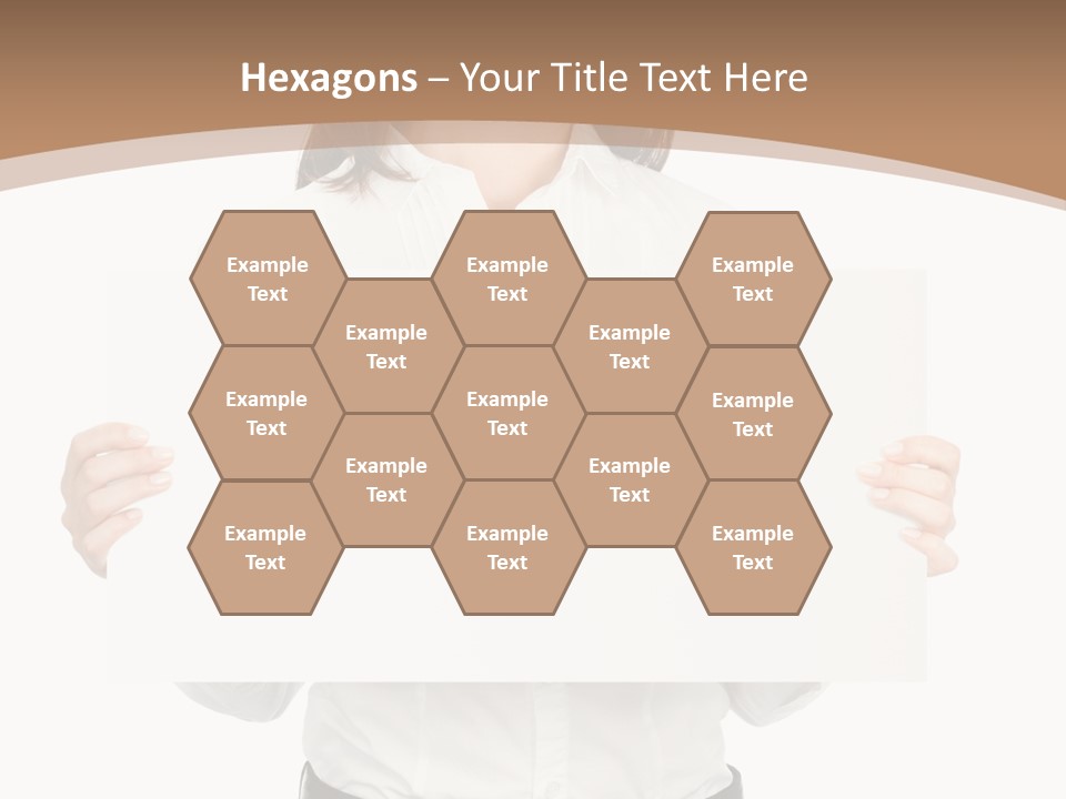 One Woman Sign PowerPoint Template