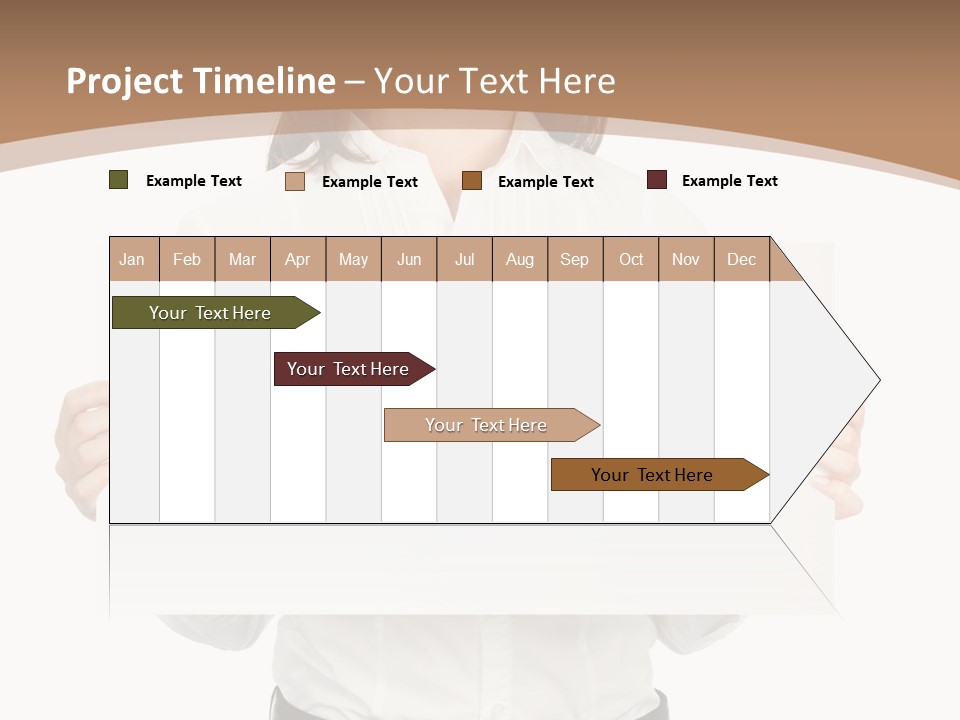 One Woman Sign PowerPoint Template