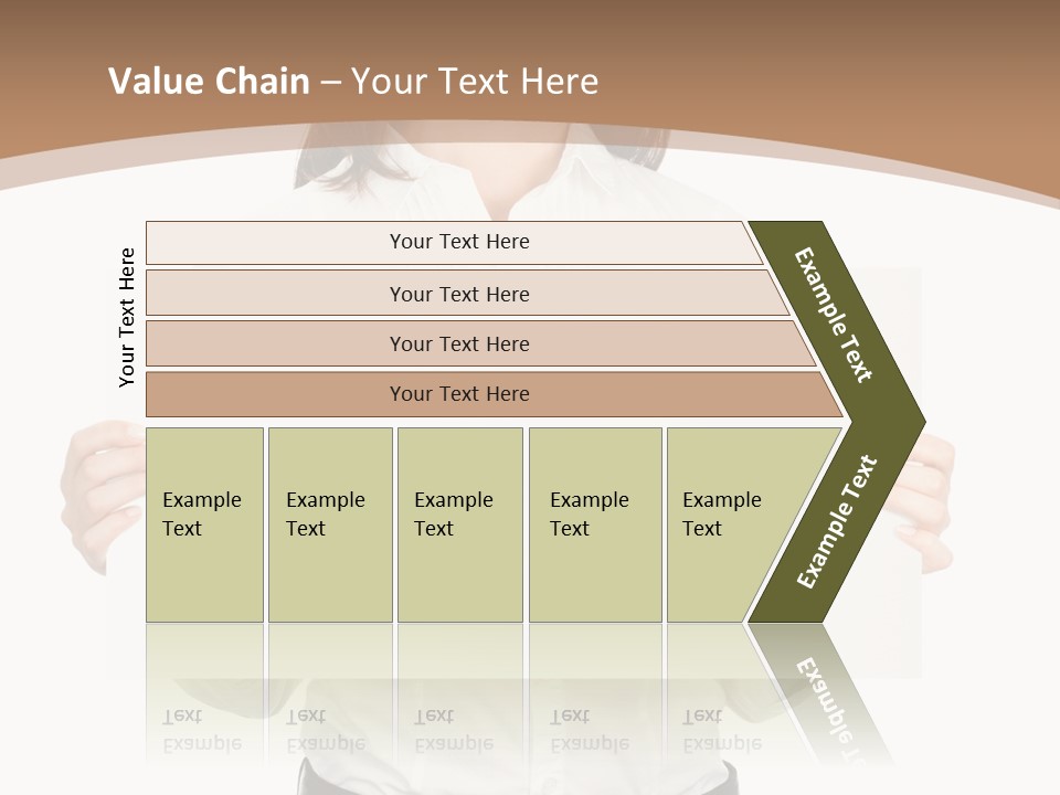 One Woman Sign PowerPoint Template