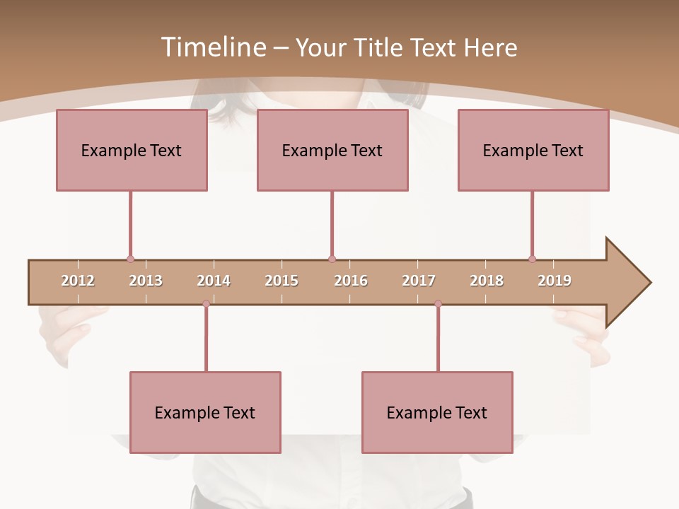 One Woman Sign PowerPoint Template