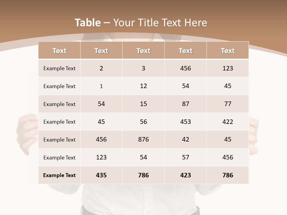 One Woman Sign PowerPoint Template