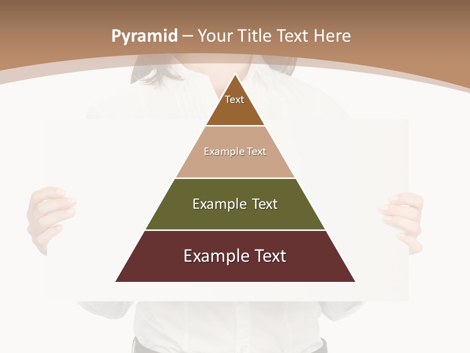 One Woman Sign PowerPoint Template