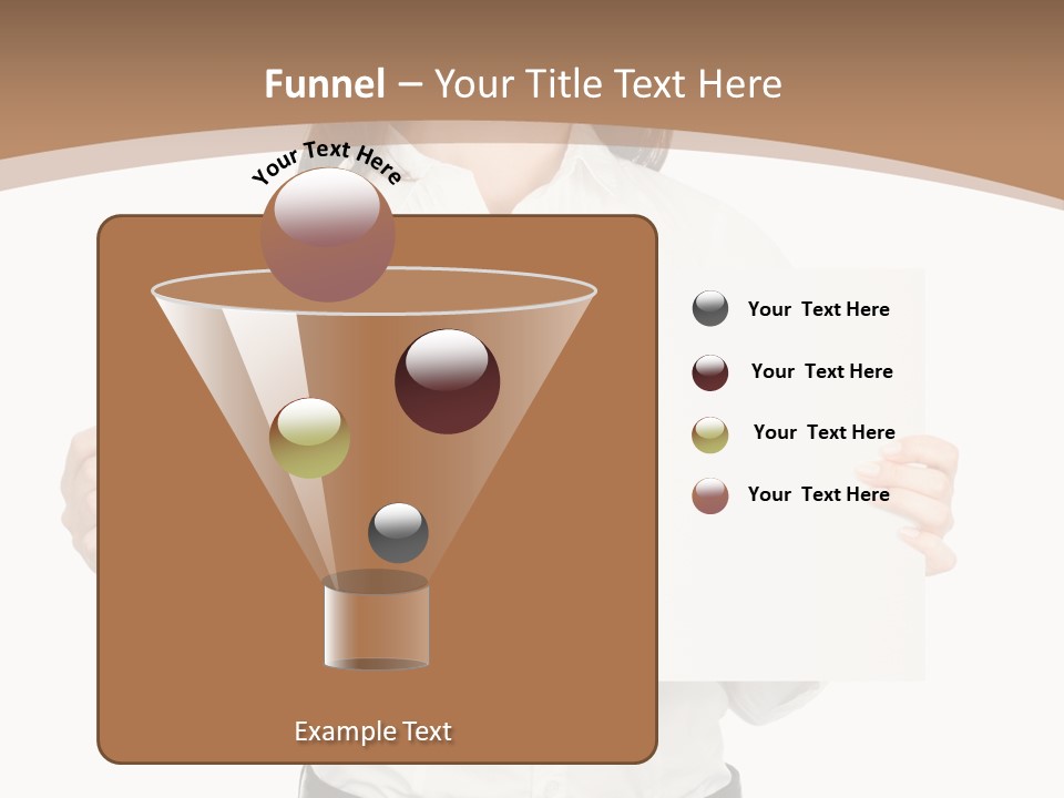 One Woman Sign PowerPoint Template