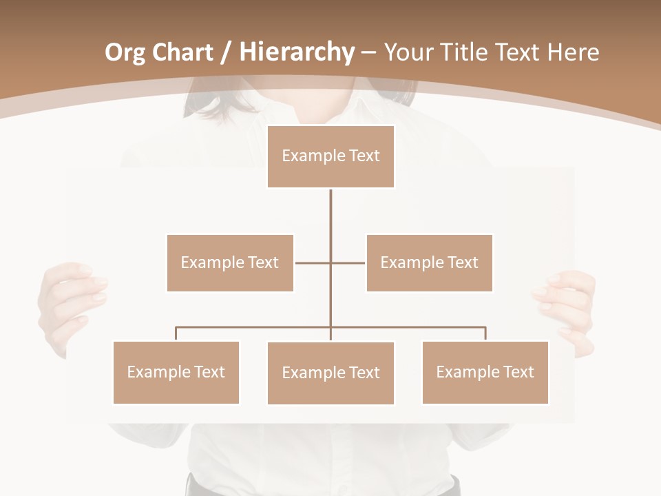 One Woman Sign PowerPoint Template