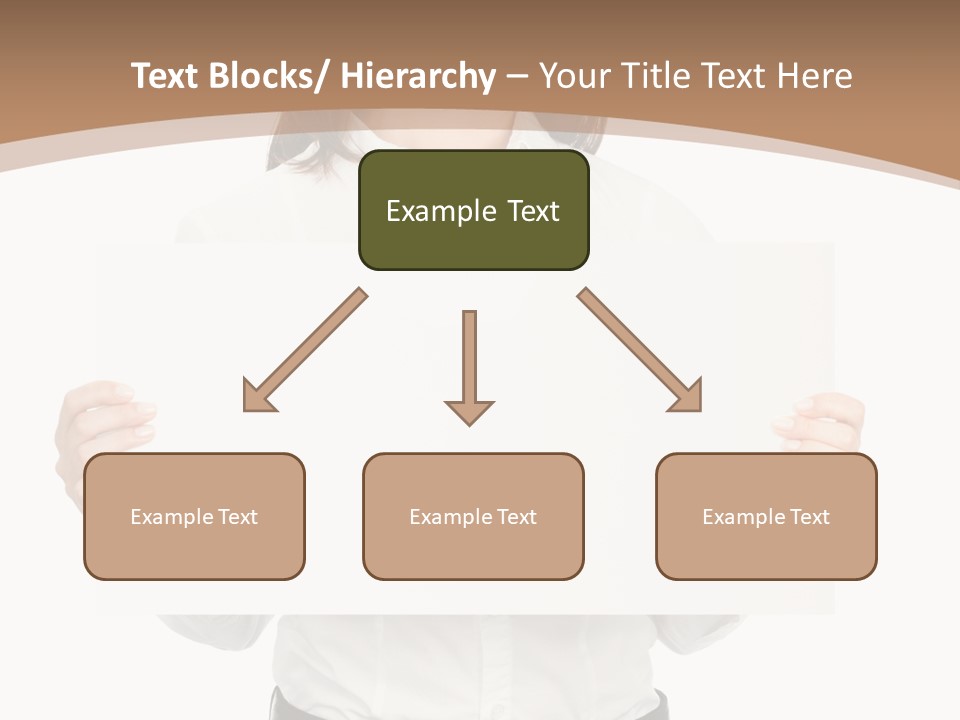 One Woman Sign PowerPoint Template