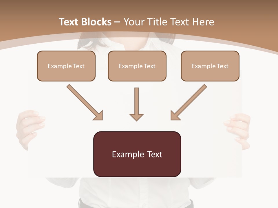 One Woman Sign PowerPoint Template