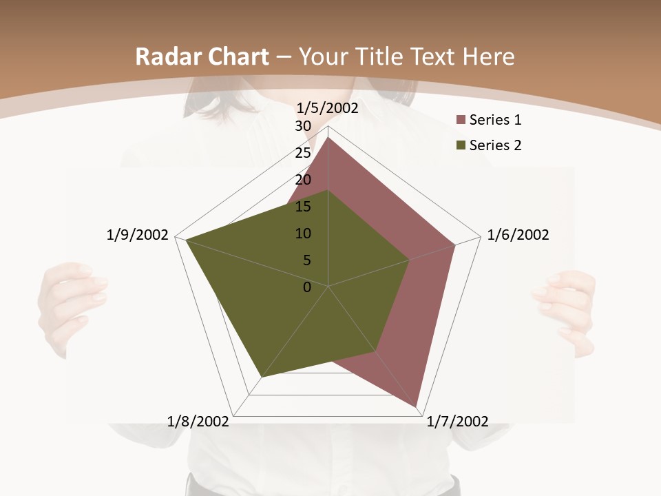 One Woman Sign PowerPoint Template