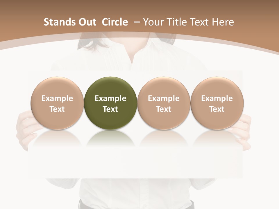 One Woman Sign PowerPoint Template