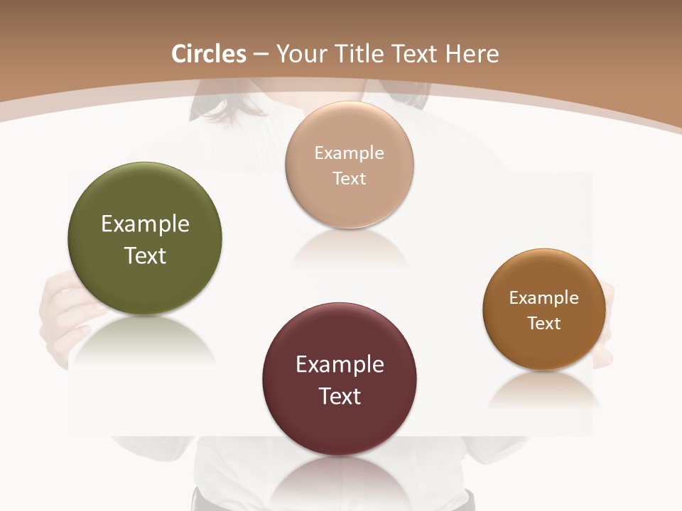 One Woman Sign PowerPoint Template